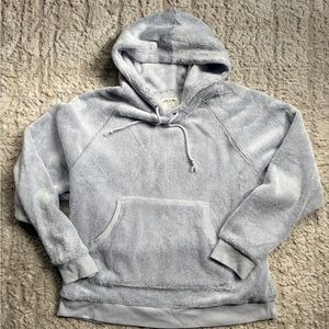 Gilly Hicks by Hollister Light Gray Plush Fleece Hoodie